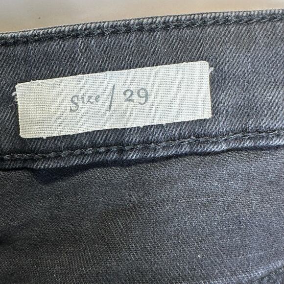Pilcro Letterpress Anthropologie Black Crop Embellished Jeans Womens Size 29 - Picture 13 of 16